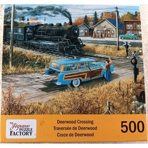 Deerwood Crossing 500 Piece Jigsaw Puzzle by The Jigsaw Puzzle Factory